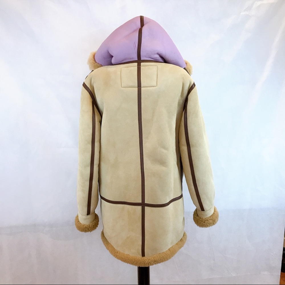 ACNE STUDIOS Lorin Hooded Leather Shearling Coat - Picture 5 of 16